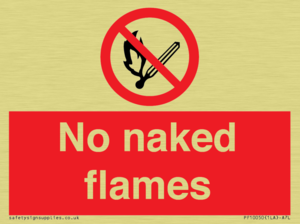 No naked flames